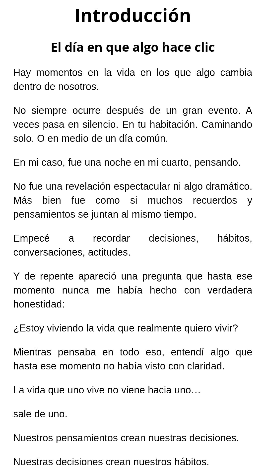 El momento en que te das cuenta